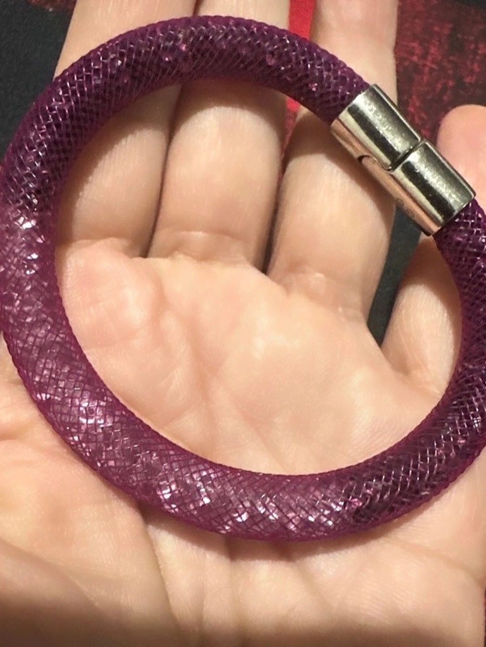 SWAROVSKI Stardust Mauve Double Bracelet Purple